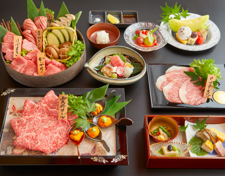 黒毛和牛炭火焼肉会席